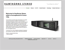 Tablet Screenshot of hawthornestereo.com